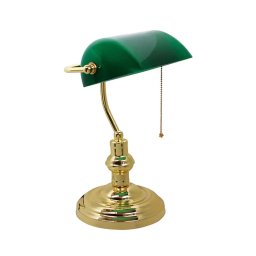 Lampa pentru birou, E27, max 60W, HL090, HORO, verde / 048-014-0060