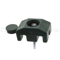 Set 20 bucati clema din plastic pentru prindere panouri bordurate gard 40x30mm, surub 5.5x32mm, verde / 174.48.6005
