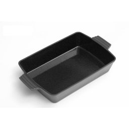 Tava din fonta emailata, 33x27x7cm, Marble Gray / DCN58734