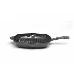 Tigaie grill din fonta emailata, 26.5x4.5cm, Marble Gray / DCN58634