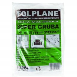 Folie protectie pentru zugrav, 4x5m, groasa, LDPE Z-TOOLS / FOL0554