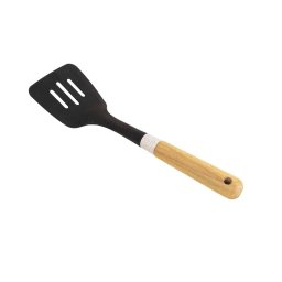 Paleta cu gauri din plastic, cu maner maro, model CY-12-1, lungime 34cm Z-TOOLS / ZTS9251