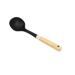 Polonic din plastic, cu maner maro, model CY-12-1, lungime 33cm Z-TOOLS / ZTS9246