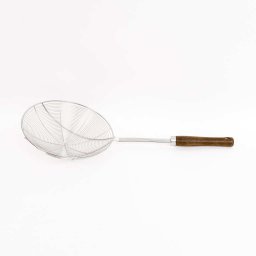 Paleta tip strecuratoare din inox, cu maner de lemn, diametru 20 Z-TOOLS / ZTS 9252