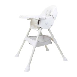 Scaun de masa pentru copii, 5-72luni, greutate maxima 50kg, pliabil, cu balansoar, alb Z-TOOLS / ZTS 9139