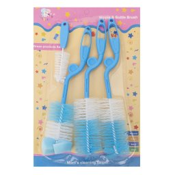 Set 4 perii pentru curatarea biberoanelor si a tetinelor, albastru Z-TOOLS / ZTS 9100