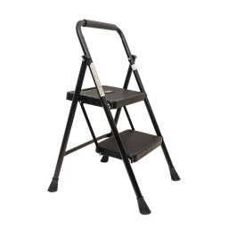 Scara metalica cu 2 trepte late, pliabila negru Z-TOOLS / ZTS 8086