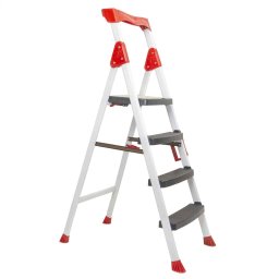 Scara metalica 3 trepte plus platforma, alb Z-TOOLS / ZLN 0683