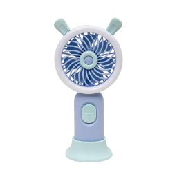 Ventilator de mana, alimentare USB, 3.7w, 3 viteze si suport, mov / ZTS 8241_3