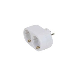 Adaptor cu 2 posturi, IP20, maxim 3680W, 16A, 230V, Z-TOOLS / SM-DBS-0102