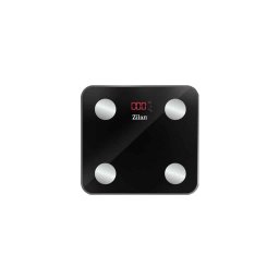 Cantar electronic de persoane, ZILAN maxim 180kg, sticla, negru / ZLN 9007