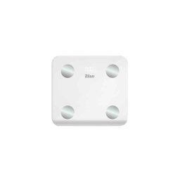 Cantar electronic de persoane, ZILAN maxim 180kg, sticla, alb / ZLN 9006
