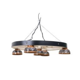 Lustra premium din lemn cu 5 castroane, diametru 59cm, alb Z-TOOLS / EXT 10394_1