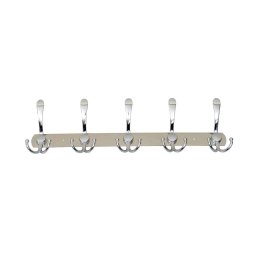 Cuier metalic cu 5 agatarori, lungime 44.5cm, inox Z-TOOLS / ZTS 8145