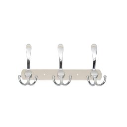 Cuier metalic cu 3 agatarori, lungime 24.5cm, inox Z-TOOLS / ZTS 8143