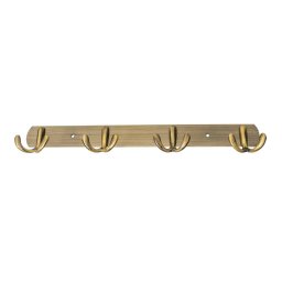 Cuier metalic cu 4 agatarori, lungime 34.5cm, auriu Z-TOOLS / ZTS 8141