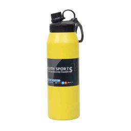 Termos YOUTH SPORTS, interior inox, capacitate 1L, model sticla, galben / ZTS 8446_1