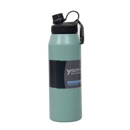 Termos YOUTH SPORTS, interior inox, capacitate 1L, model sticla, verde / ZTS 8446