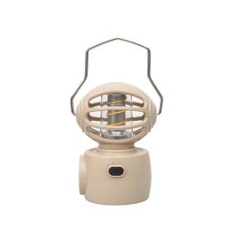 Felinar model robotel, 4 moduri de intensitate a luminii, USB, H14cm, putere 30W, crem / ZTS 8215