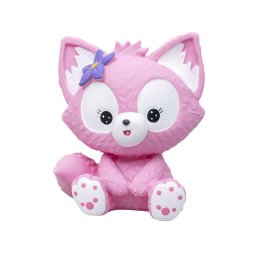 Pusculita pentru copii, din plastic, model vulpita, H 20cm / ZTS 8063