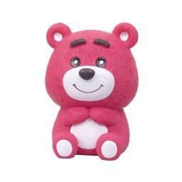 Pusculita pentru copii, din plastic, model ursulet, H 18cm / ZTS 8062