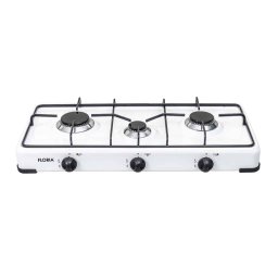 Aragaz Floria cu 3 ochiuri, alimentare butelie, alb / ZLN 7139