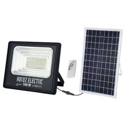 Proiector cu panou solar Horoz, Tiger-100w, 6400k, 1500ml, IP65, cu telecomanda / EXT 068-012-0100