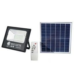Proiector cu panou solar Horoz, Tiger-60w, 6400k, 1040ml, IP65, cu telecomanda / EXT 068-012-0060