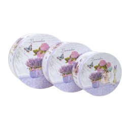 Set 3 cutii cu forma rotunda si model / CD4414_1