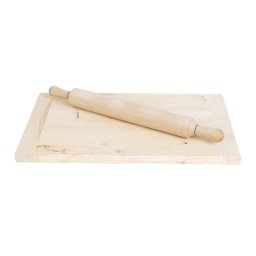 Planseta din lemn pentru modelat aluatul, 30x41cm + sucitor de 54cm / EXT 9871