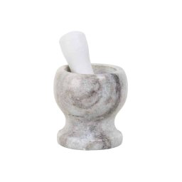 Mojar din marmura, diametru 10cm, inaltime 11cm / EXT 10375