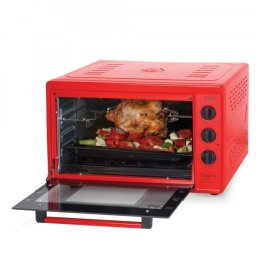 Cuptor electric cu rotisor, capacitate 32 Litri, putere 1500W, timer, gratar, tava dreptunghiulara, rosu / ZLN 2461_R