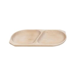 Platou din lemn de fag cu 2 compartimente, 44x23x2.5cm / EXT 6175