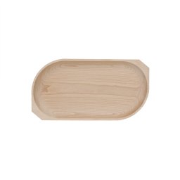 Platou din lemn de fag cu un compartiment, 44x23x2.5cm / EXT 6174