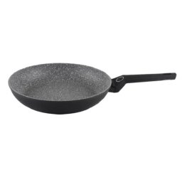 Tigaie aluminiu, interior granit, compatibil inductie, diametru 28 cm, maner soft touch / ZLN 3314