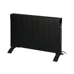 Convector electric, negru, de sine statator sau montare in perete, putere 2000W / ZLN 6258
