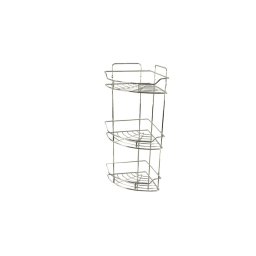 Coltar baie, 3 polite, din inox / ZLN 9752