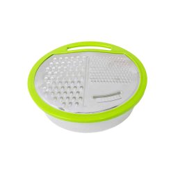 Razatoare cu recipient din plastic si capac, verde / CC9865