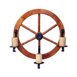 Lustra din lemn de perete, diametru 49cm / EXT 10156_2