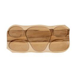 Platou lemn cu 5 compartimente 63x28x2.5cm / EXT 6080