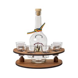 Mini bar cu 6 pahare si sticla, pahar 30ml / EXT 5644