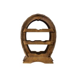 Suport 4 sticle de vin, din lemn de brad, inaltime 43cm / EXT 6096