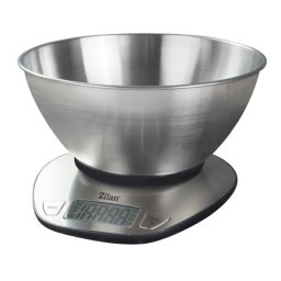 Cantar alimentar digital, ecran LED, indicator de baterie scazuta, inox / ZLN 2960