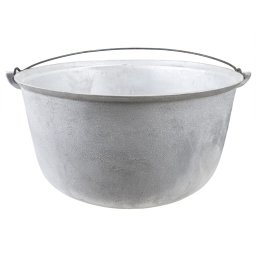 Ceaun tuci aluminiu alimentar, capacitate 50L, fund rotund / EXT 8033