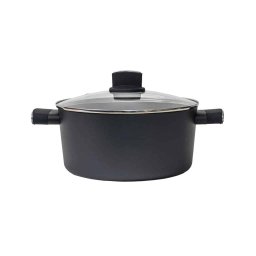Oala cu capac de sticla, ECO cu diametru de 24 cm, capacitate 3L / ZLN 0843