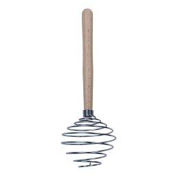 Tel de bucatarie tip spirala, din metal si lemn (mare) / 1011-1