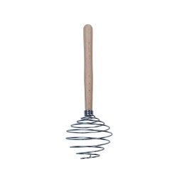 Tel de bucatarie tip spirala, din metal si lemn (mic) / 1411