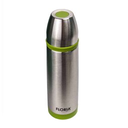 Termos inox, capac functie pahar, buton antiscurgere, capacitate 0.8L / ZLN 1815