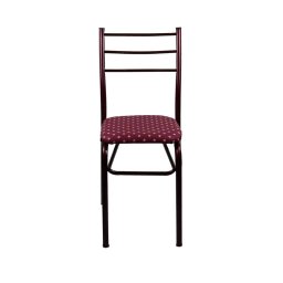 Scaun cu spatar bucatarie, living, terasa tapitat grena / 824