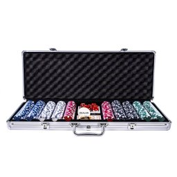 Joc poker, 500 jetoane cu servieta / PCS 500